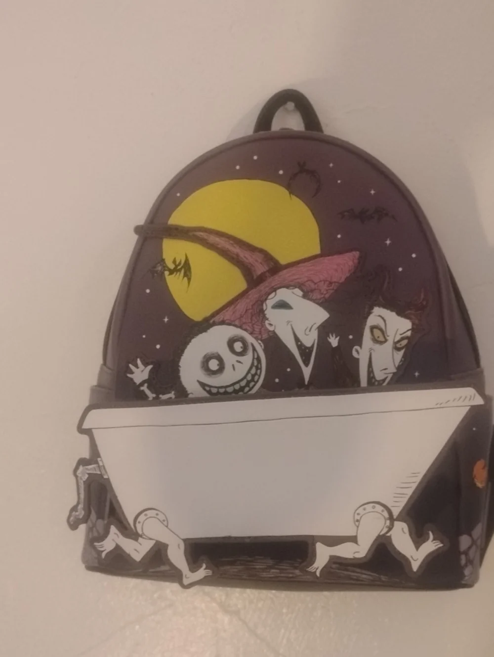 Loungefly Night Before Christmas Purple Yellow Pink Themed Kids Backpack NWT
